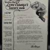 Lone Ranger Butternut Bread Safety Club Charter Letter
